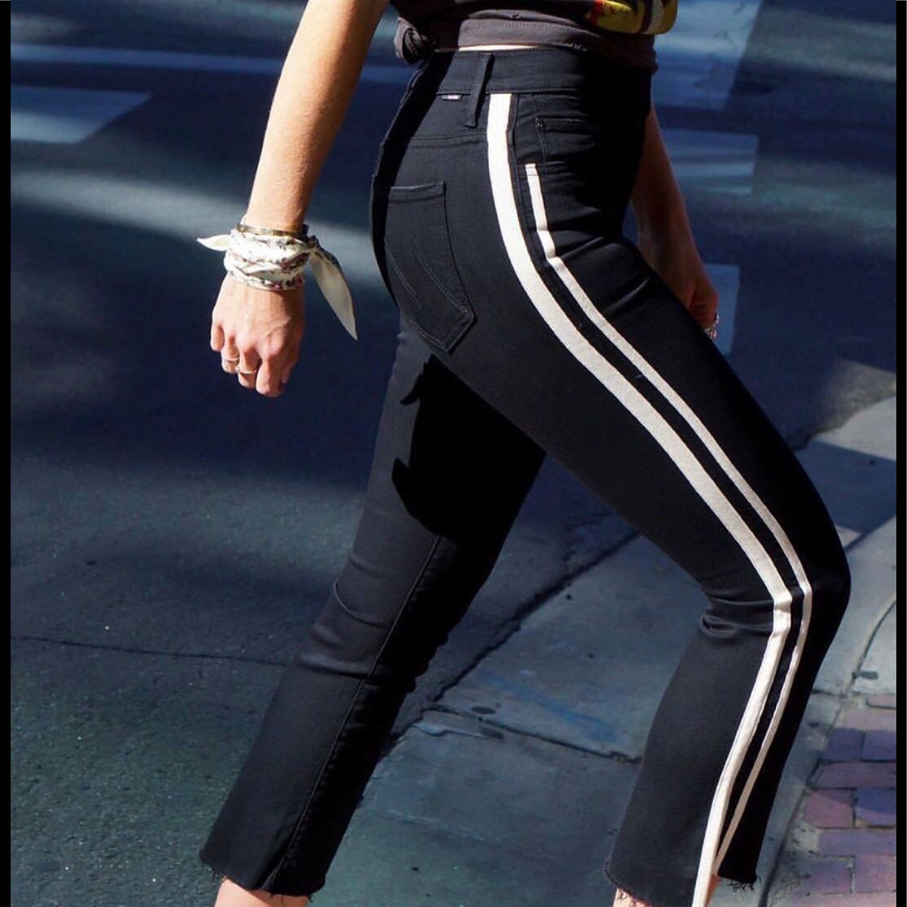 New Mother Insider Crop Frey Jeans